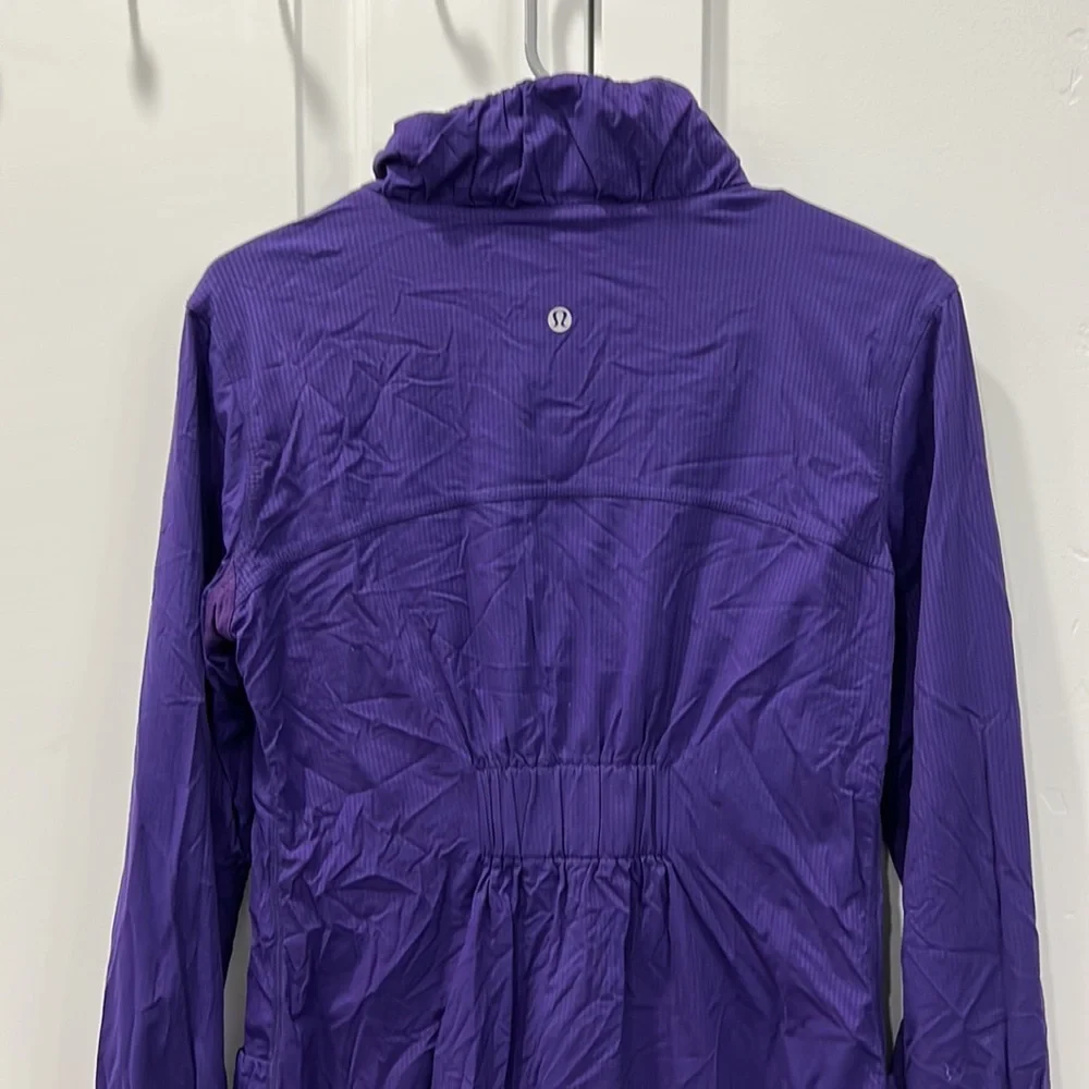 LULULEMON Women's Off To Class Ruched Jacket Size 8 In Purple - Picture 6 of 7